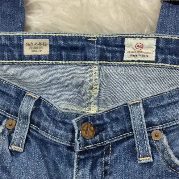AG Stilt Roll-up cigarette medium wash denim jean - Picture 7 of 8
